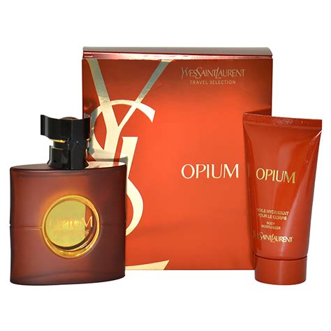 opium perfume gift set.